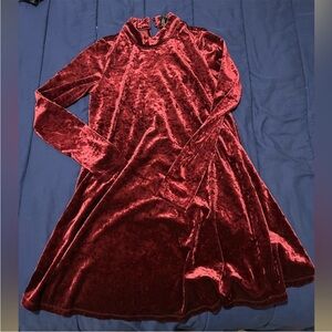 Forever 21 Burgundy Velvet Top